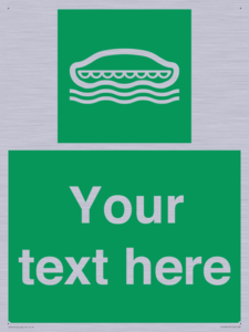 Custom sign safe condition Lifeboat